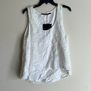 Merritt Charles Embroidered Lace Tank